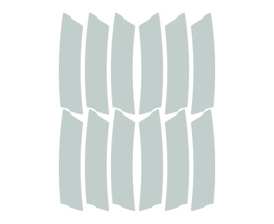 UNLEAZHED Felgen Reflektoren L03 silber/weiß